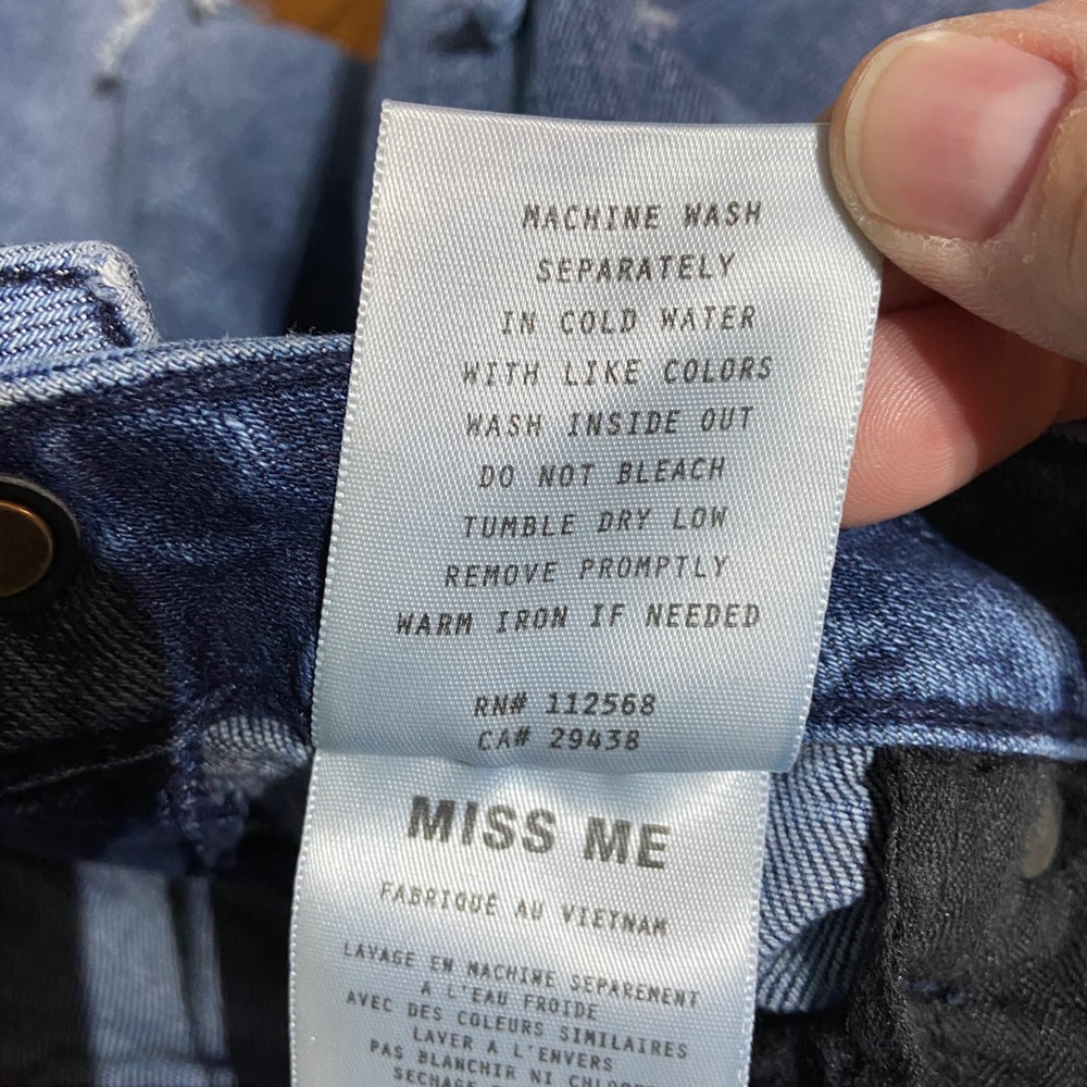 Miss Me Bootcut Jeans Women's 28 Medium Wash Distressed Mid Rise Denim M1001B54 - Picture 5 of 11